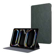 For iPad Pro 11 2024 TPU Flip Tablet Protective Leather Case(Green)