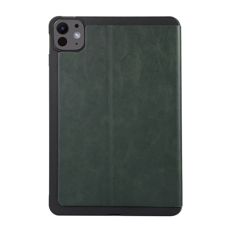 For iPad Pro 11 2024 TPU Flip Tablet Protective Leather Case(Green)