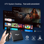 M98-M9 Quad-core ARM Cortex-A53 WiFi Bluetooth 4K HD Android TV Box, RAM:2GB+8GB(UK Plug)