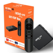 M98-M9 Quad-core ARM Cortex-A53 WiFi Bluetooth 4K HD Android TV Box, RAM:2GB+8GB(EU Plug)