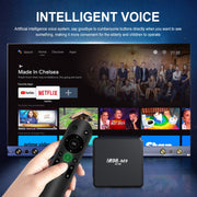 M98-M9 Quad-core ARM Cortex-A53 WiFi Bluetooth 4K HD Android TV Box, RAM:2GB+8GB(US Plug)