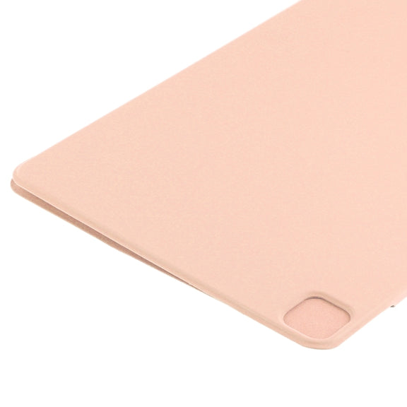 For iPad Pro 13 2024 Double-sided Clip Fixed Buckle Magnetic PU Leather Smart Tablet Case(Gold)