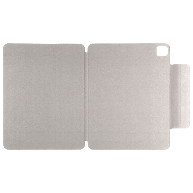 For iPad Pro 13 2024 Double-sided Clip Fixed Buckle Magnetic PU Leather Smart Tablet Case(Grey)