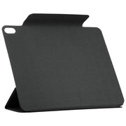 For iPad Air 11 2025 / 2024 Double-sided Clip Fixed Buckle Magnetic PU Leather Smart Tablet Case(Black)