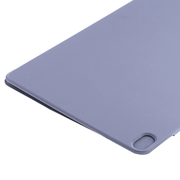 For iPad Air 11 2024 Double-sided Clip Fixed Buckle Magnetic PU Leather Smart Tablet Case(Purple)