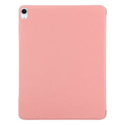For iPad Air 11 2024 Double-sided Clip Fixed Buckle Magnetic PU Leather Smart Tablet Case(Pink)