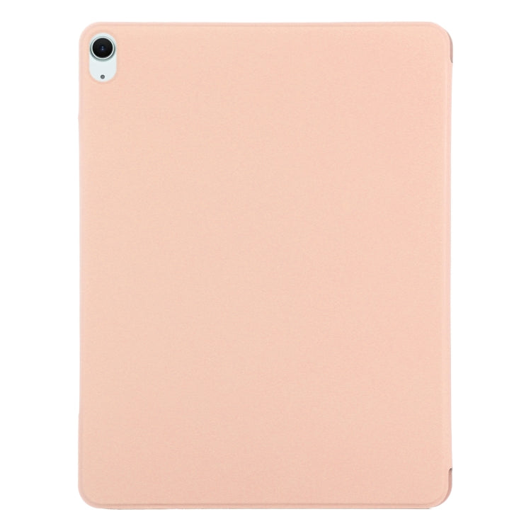 For iPad Air 11 2025 / 2024 Double-sided Clip Fixed Buckle Magnetic PU Leather Smart Tablet Case(Gold)