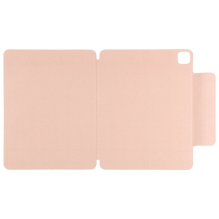 For iPad Pro 11 2024 Double-sided Clip Fixed Buckle Magnetic PU Leather Smart Tablet Case(Gold)