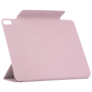 For iPad Air 13 2025 / 2024 Double-sided Clip Fixed Buckle Magnetic PU Leather Smart Tablet Case(Rose Gold)