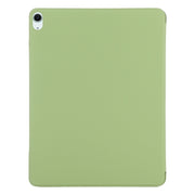 For iPad Air 13 2025 / 2024 Double-sided Clip Fixed Buckle Magnetic PU Leather Smart Tablet Case(Grass Green)