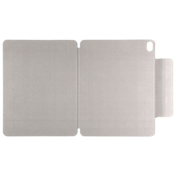 For iPad Air 13 2024 Double-sided Clip Fixed Buckle Magnetic PU Leather Smart Tablet Case(Grey)