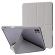 For iPad Pro 11 2024 Deformation Transparent Acrylic Leather Tablet Case(Grey) - iPad Pro 11 2024 Cases by PMC TechLife | Online Shopping South Africa | PMC TechLife | Buy Now Pay Later Mobicred