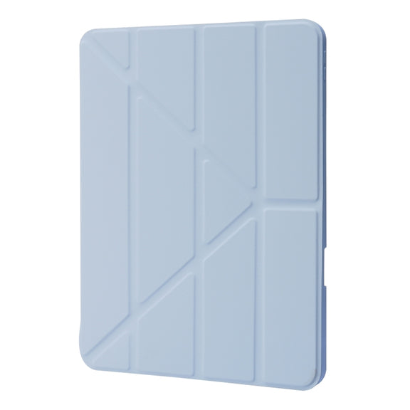 For iPad Pro 11 2024 Deformation Transparent Acrylic Leather Tablet Case(Light Blue)
