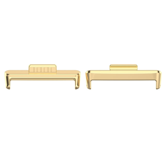 For Huawei Watch Fit3 20mm 1 Pair Stainless Steel Metal Watch Band Connector(Gold)