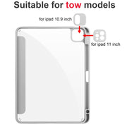 For iPad Air 11 2024 Acrylic 3-folding Smart Leather Tablet Case(Gray)