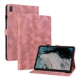For Nokia T20 10.4 2021 Lily Embossed Leather Tablet Case(Pink) - Nokia by PMC TechLife | Online Shopping South Africa | PMC TechLife | Buy Now Pay Later Mobicred