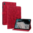 For Nokia T20 10.4 2021 Lily Embossed Leather Tablet Case(Red) - Nokia by PMC TechLife | Online Shopping South Africa | PMC TechLife | Buy Now Pay Later Mobicred