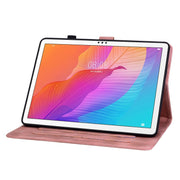 For Huawei MatePad T 10s / Enjoy Tablet 2 Lily Embossed Leather Tablet Case(Pink)