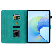 For Honor Pad X8 Pro / X9 2023 Lily Embossed Leather Tablet Case(Green)
