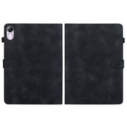 For Honor Pad X8 Pro / X9 2023 Lily Embossed Leather Tablet Case(Black)