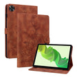 For Realme Pad 2 11.5 Lily Embossed Leather Tablet Case(Brown) - Realme by PMC TechLife | Online Shopping South Africa | PMC TechLife | Buy Now Pay Later Mobicred