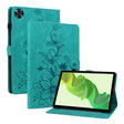 For Realme Pad 2 11.5 Lily Embossed Leather Tablet Case(Green) - Realme by PMC TechLife | Online Shopping South Africa | PMC TechLife | Buy Now Pay Later Mobicred
