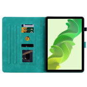 For Realme Pad 2 11.5 Lily Embossed Leather Tablet Case(Green)