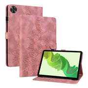 For Realme Pad 2 11.5 Lily Embossed Leather Tablet Case(Pink)