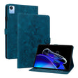 For Realme Pad X Lily Embossed Leather Tablet Case(Dark Blue) - Realme by PMC TechLife | Online Shopping South Africa | PMC TechLife | Buy Now Pay Later Mobicred