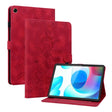For Realme Pad 10.4 Lily Embossed Leather Tablet Case(Red) - Realme by PMC TechLife | Online Shopping South Africa | PMC TechLife | Buy Now Pay Later Mobicred