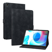For Realme Pad 10.4 Lily Embossed Leather Tablet Case(Black)