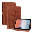 For OPPO Pad Air Lily Embossed Leather Tablet Case(Brown) - free shipping - PMC TechLife - Order now!