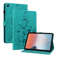 For OPPO Pad Air Lily Embossed Leather Tablet Case(Green) - free shipping - PMC TechLife - Order now!