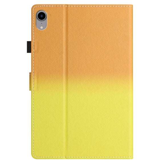 For iPad Pro 11 2024 Stitching Gradient Smart Leather Tablet Case(Orange Yellow)