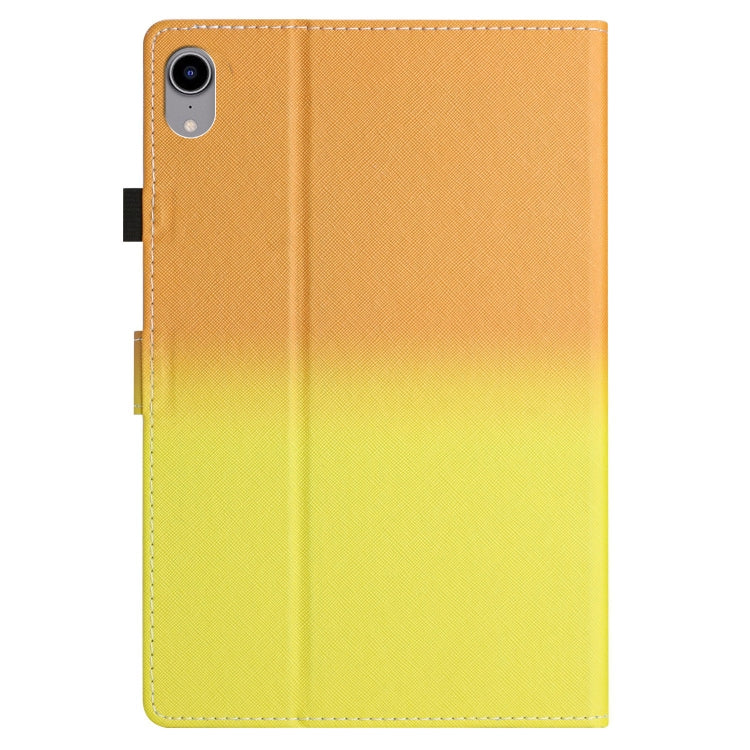 For iPad Pro 11 2024 Stitching Gradient Smart Leather Tablet Case(Orange Yellow)