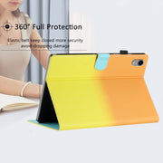 For iPad Pro 11 2024 Stitching Gradient Smart Leather Tablet Case(Orange Yellow)