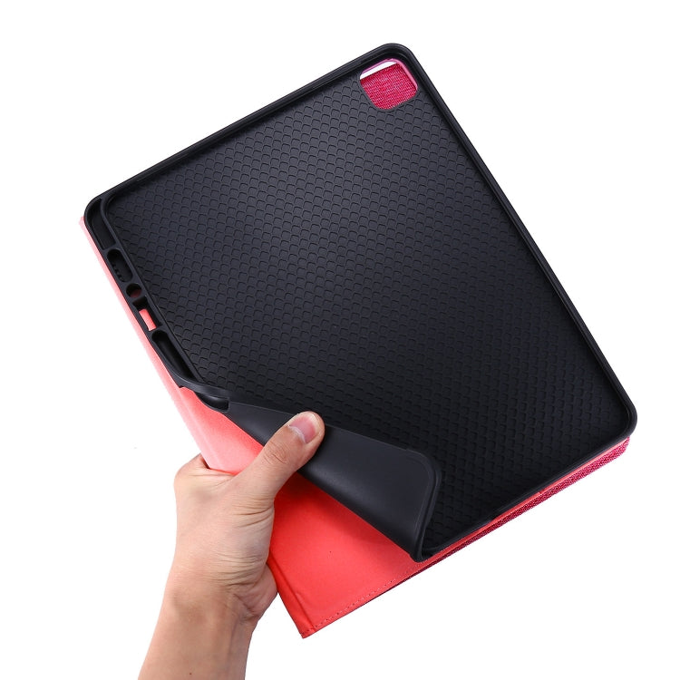 For iPad Air 11 2025 / 2024 Fabric Leather Tablet Case(Red)