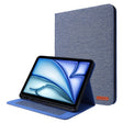 For iPad Air 11 2024 Fabric Leather Tablet Case(Blue) - iPad Air 11 2024 Cases by PMC TechLife | Online Shopping South Africa | PMC TechLife | Buy Now Pay Later Mobicred