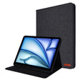 For iPad Air 11 2025 / 2024 Fabric Leather Tablet Case(Black) - iPad Air 11 2025 / 2024 Cases by PMC TechLife | Online Shopping South Africa | PMC TechLife | Buy Now Pay Later Mobicred