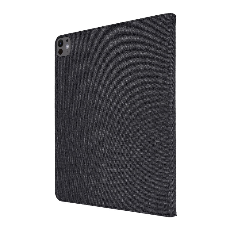 For iPad Air 11 2025 / 2024 Fabric Leather Tablet Case(Black)