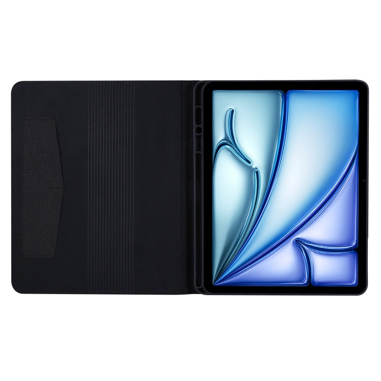 For iPad Air 11 2025 / 2024 Fabric Leather Tablet Case(Black)