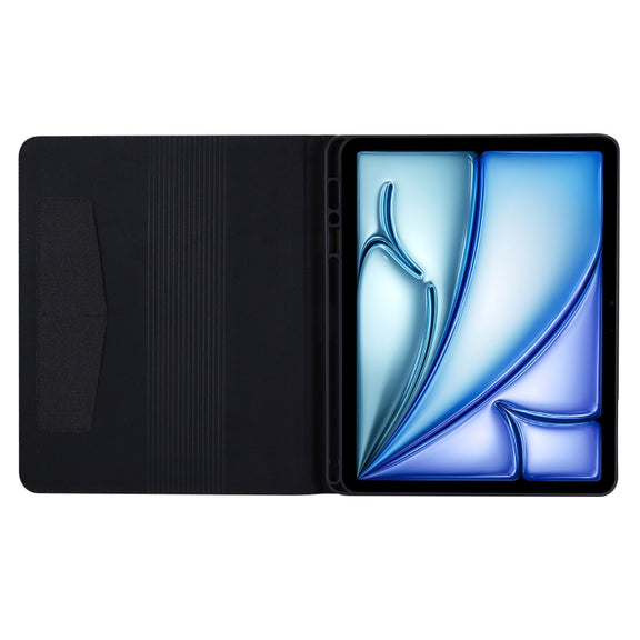 For iPad Air 11 2025 / 2024 Fabric Leather Tablet Case(Black)