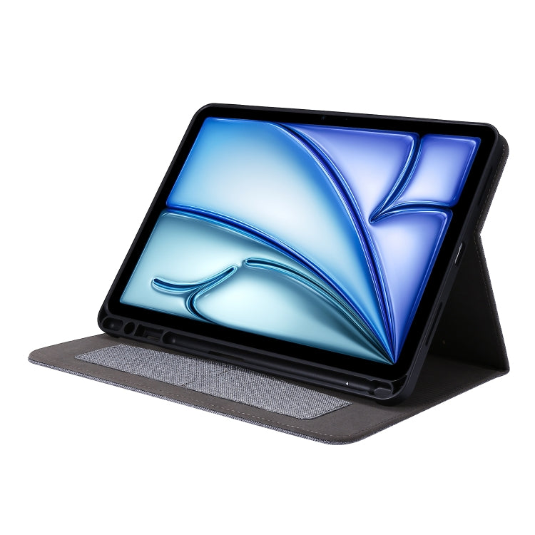 For iPad Air 11 2025 / 2024 Fabric Leather Tablet Case(Grey)