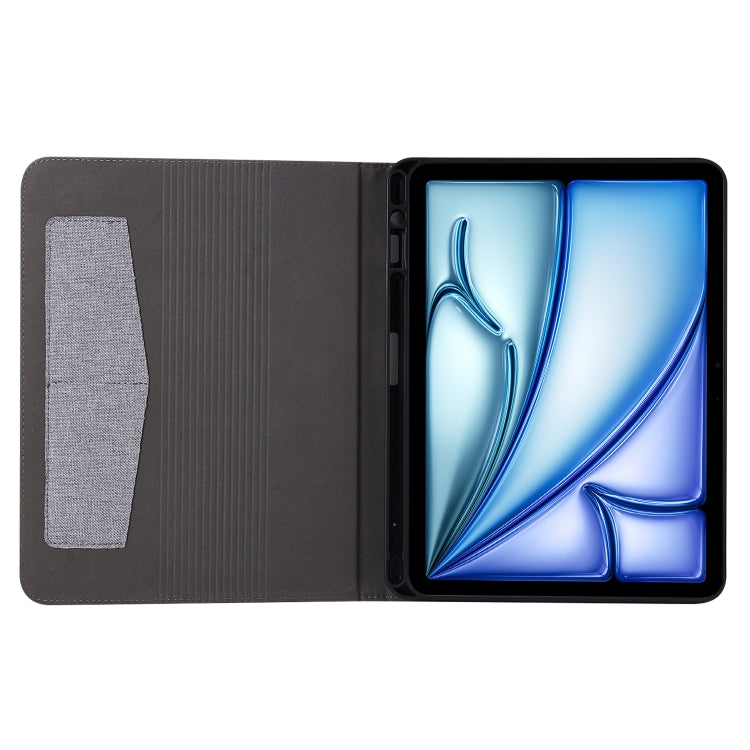 For iPad Air 11 2025 / 2024 Fabric Leather Tablet Case(Grey)