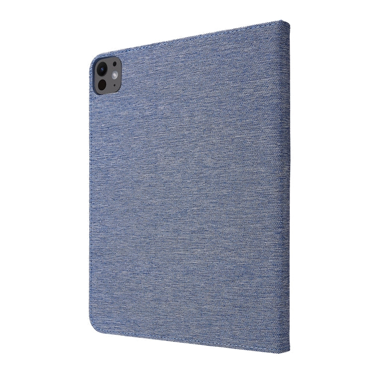 For iPad Air 13 2025 / 2024 Fabric Leather Tablet Case(Blue)