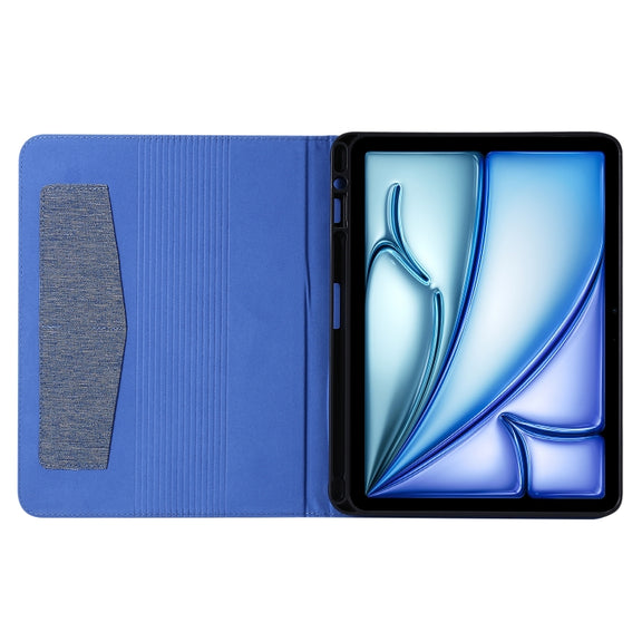 For iPad Air 13 2025 / 2024 Fabric Leather Tablet Case(Blue)
