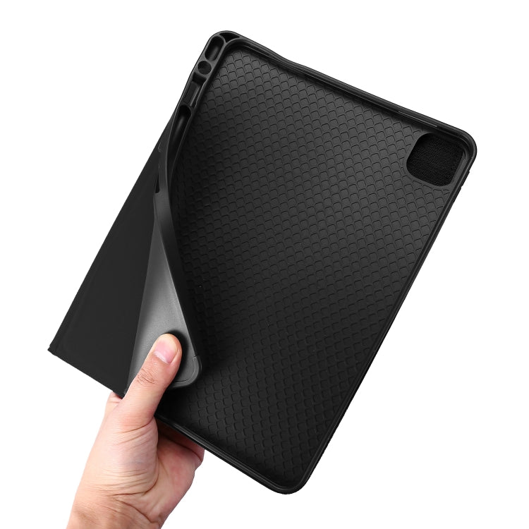 For iPad Air 13 2024 Fabric Leather Tablet Case(Black)