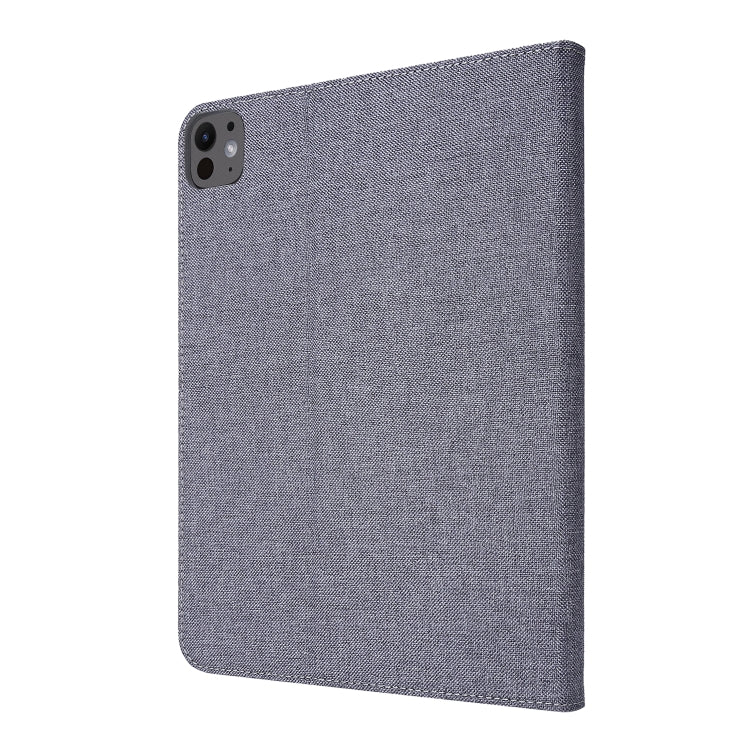 For iPad Air 13 2024 Fabric Leather Tablet Case(Grey)