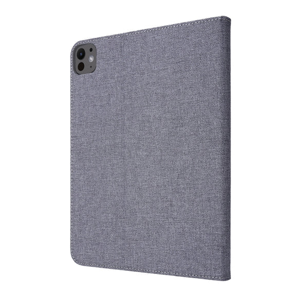 For iPad Air 13 2024 Fabric Leather Tablet Case(Grey)