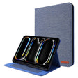 For iPad Pro 13 2024 Fabric Leather Tablet Case(Blue) - free shipping - PMC TechLife - Order now!